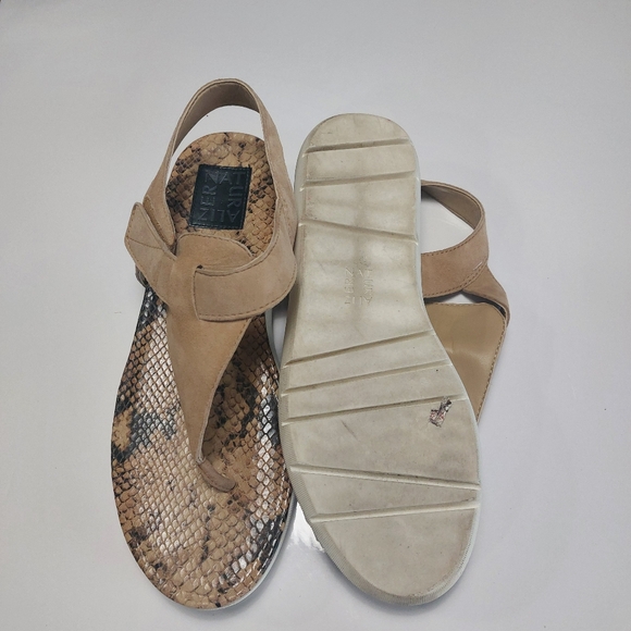 Naturalizer Lincoln Ladies Leather Sandals/Flip Flop Tan Size 9.5M - Picture 6 of 10